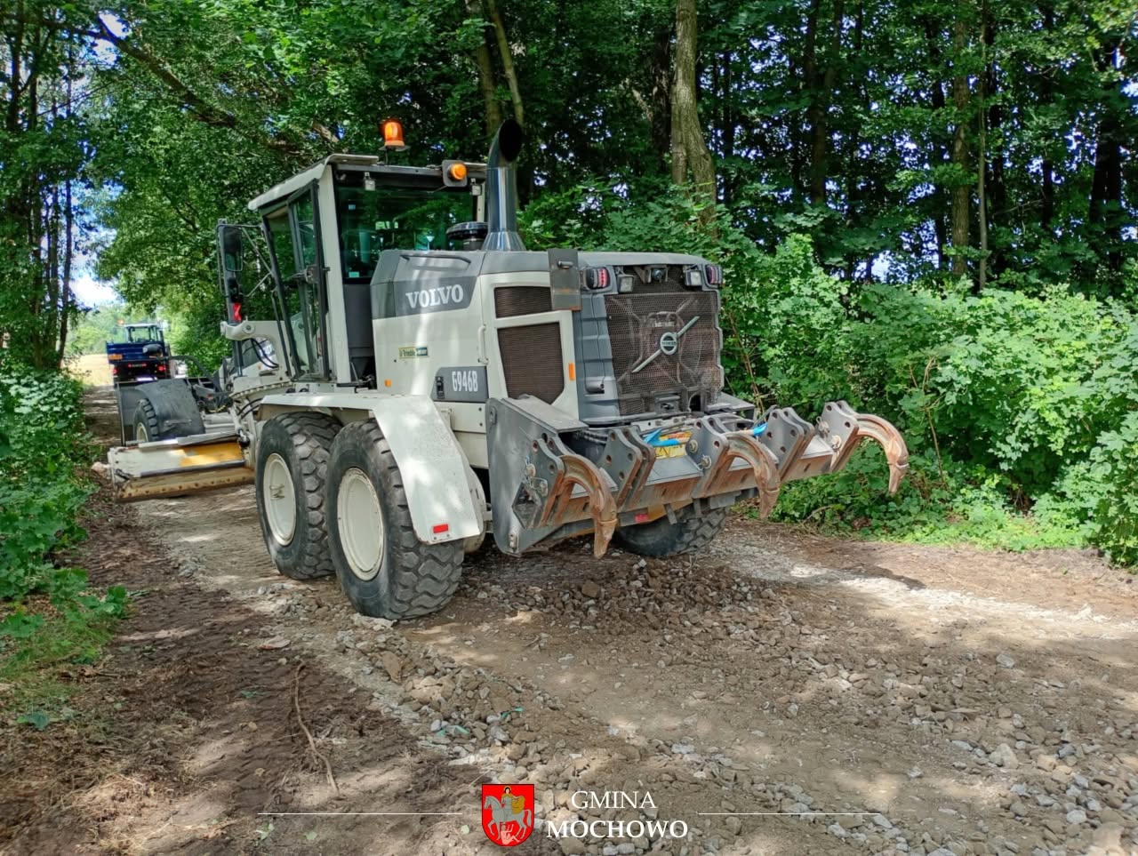 Prace drogowe w miejscowości Sulkowo-Bariany