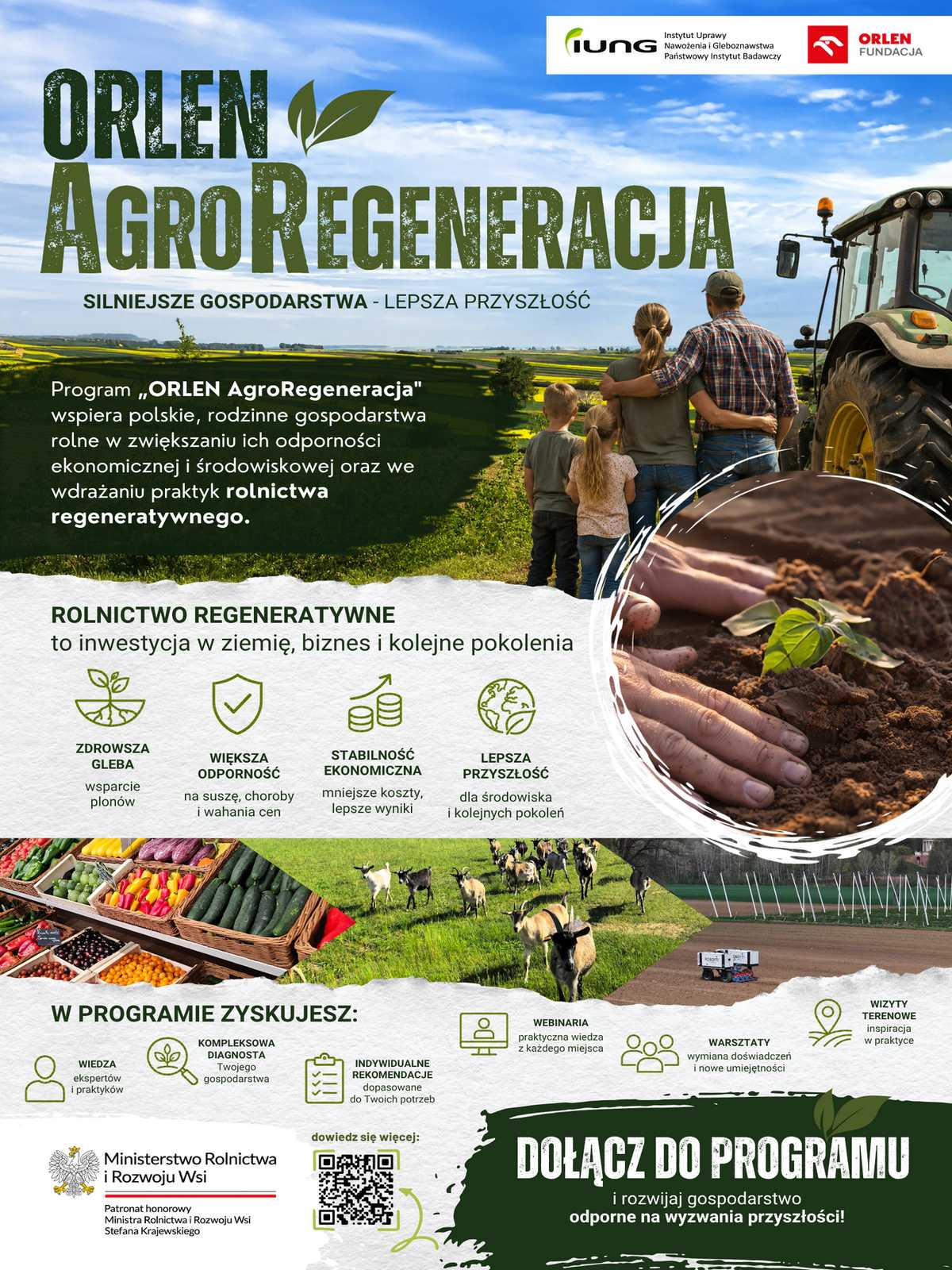 IUNG-PIB zrealizuje działania w ramach programu „ORLEN AgroRegeneracja” realizowanego we współpracy z Fundacją ORLEN